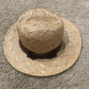 Vintage Hats By Edward Mann Straw Ladies Hat/Chas a. Stevens Made In England